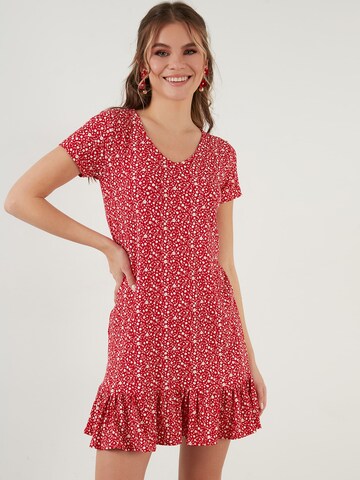 Robe LELA en rouge : devant