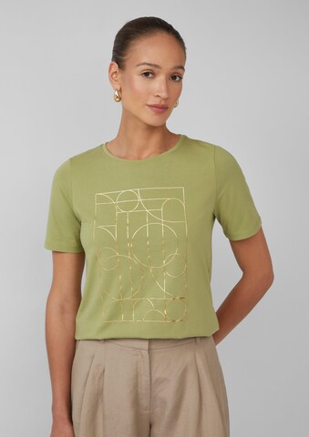 s.Oliver BLACK LABEL Shirt in Groen: voorkant