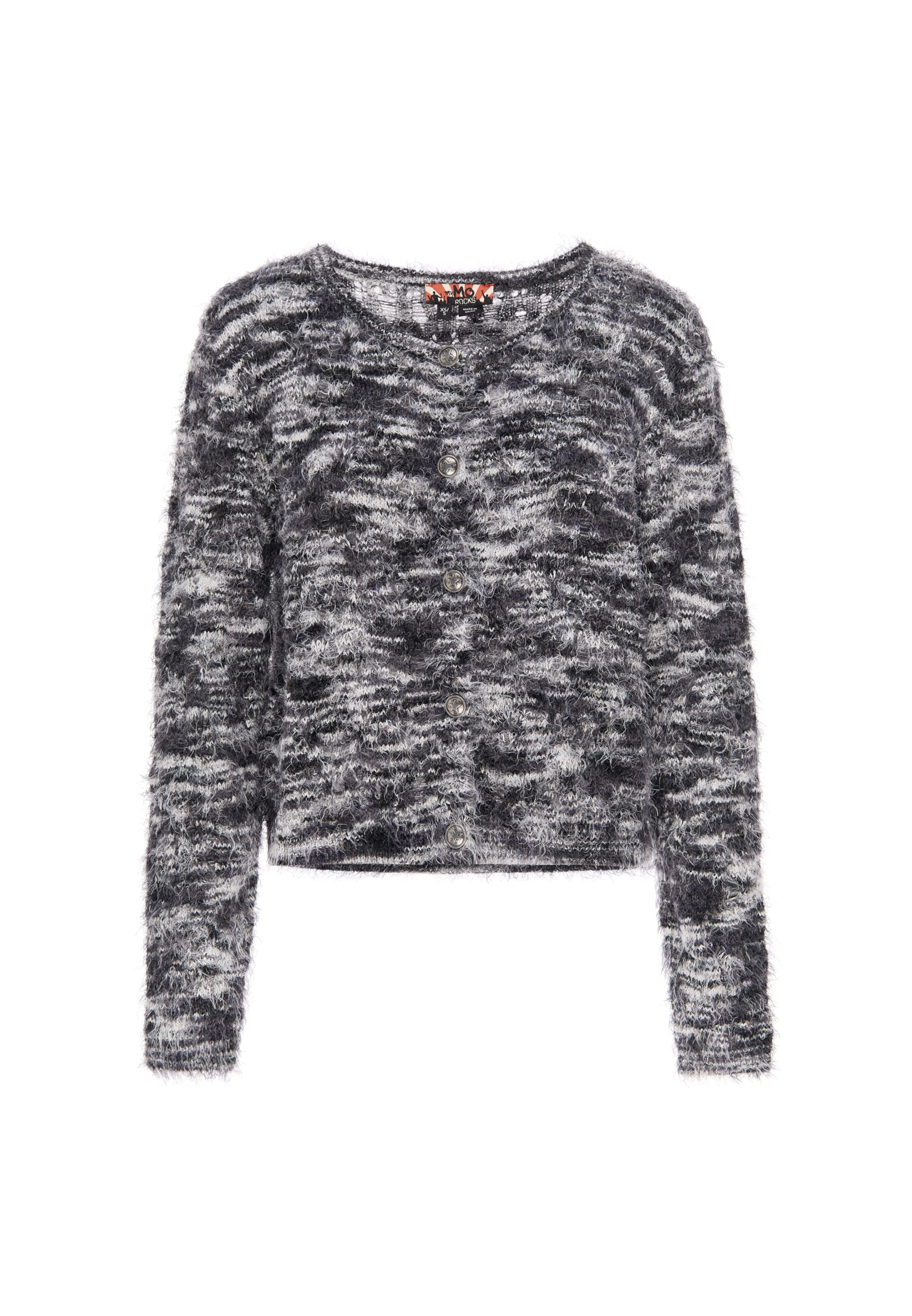 Cardigan myMo ROCKS en noir : devant