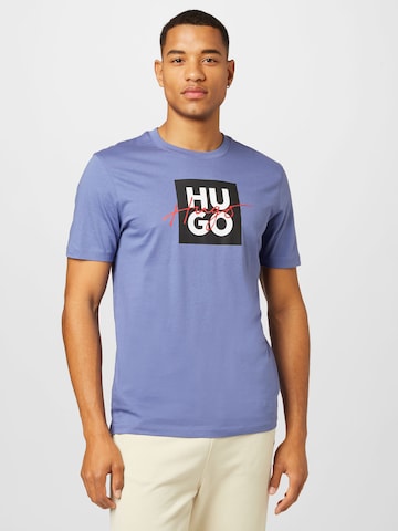 HUGO Red T-Shirt 'Dalpaca' in Lila: predná strana