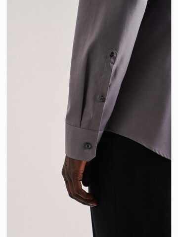 SEIDENSTICKER Slim fit Business Shirt in Grey