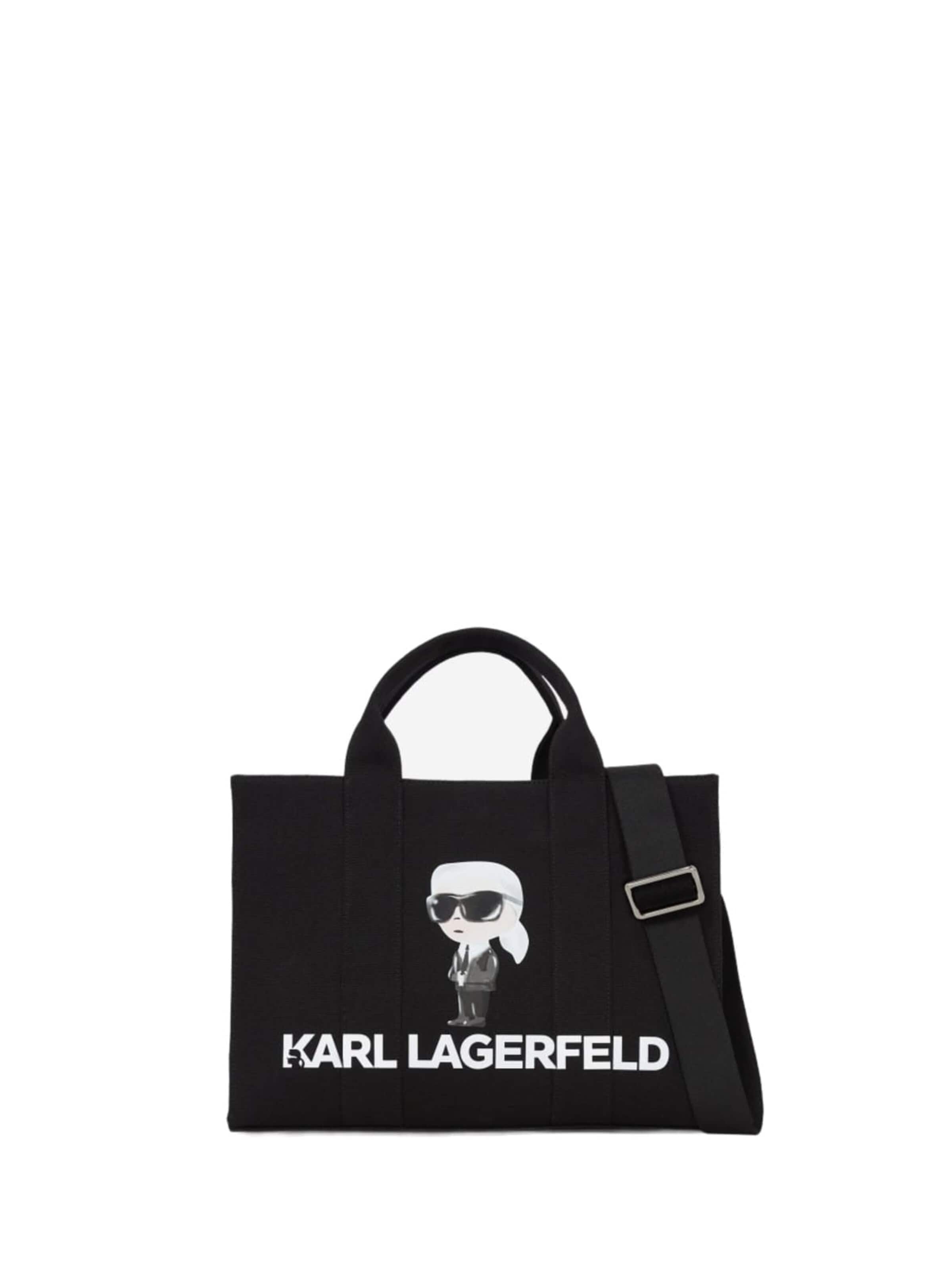 Karl Lagerfeld Cabas 'Ikon Aquarelle' en One Size en noir, Vue avec produit