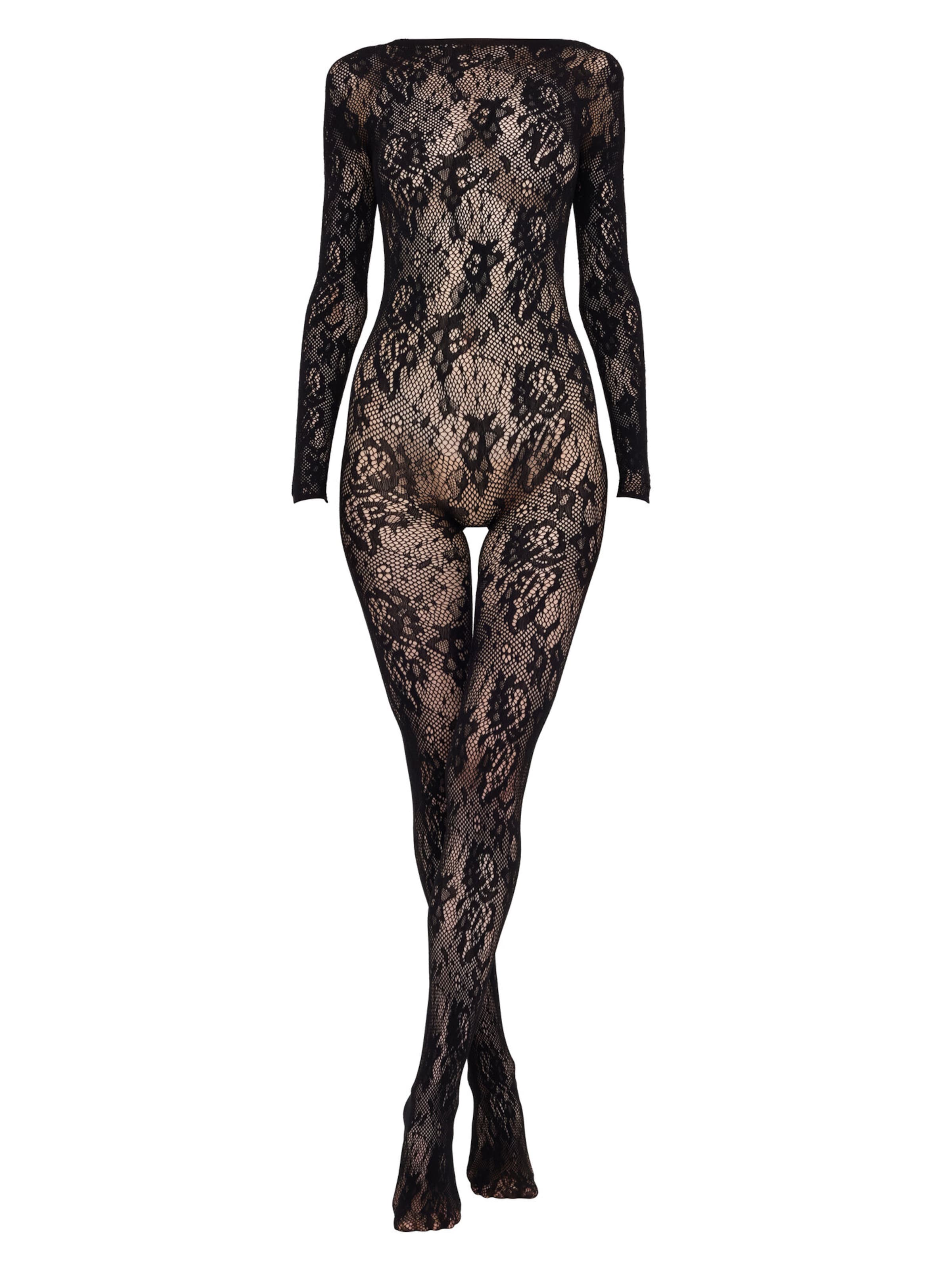 CALZEDONIA Bodysuit 'Deluxe Selection' in Black: front