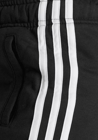 ADIDAS SPORTSWEAR Tapered Workout Pants 'Essentials 3-Stripes' in Black