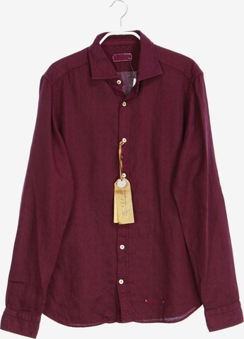 tintoria Mattei Button Up Shirt in M in Red: front