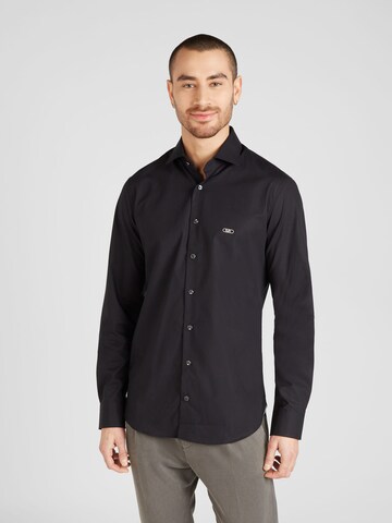 Michael Kors Slim fit Overhemd in Zwart: voorkant