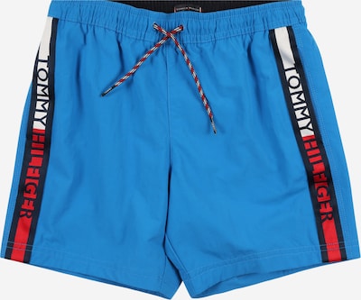 Tommy Hilfiger Underwear Kupaće hlače u noćno plava / nebesko plava / vatreno crvena / bijela, Pregled proizvoda