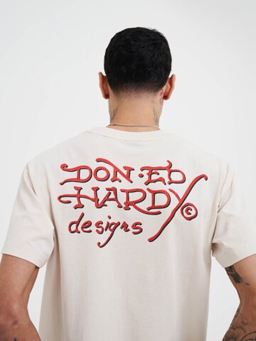 Ed Hardy Shirt '97 Eagle' in Beige