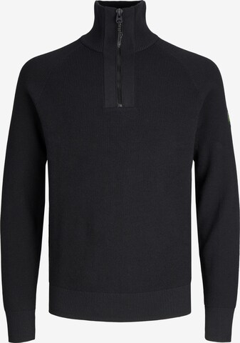 JACK & JONES Sweter 'Filo' w kolorze czarny: przód