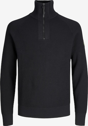 JACK & JONES Sweter 'Filo' w kolorze czarny: przód