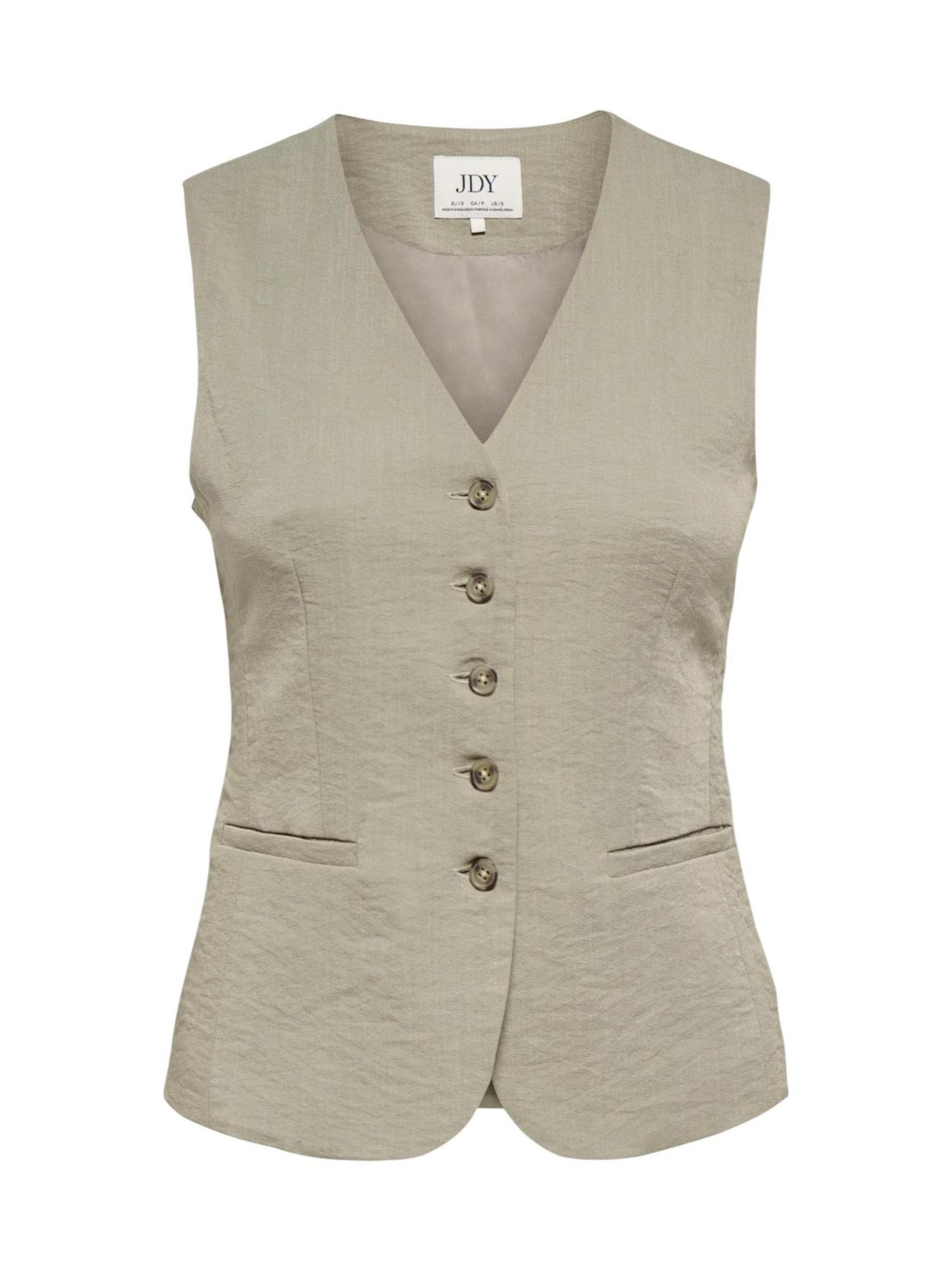 Gilet 'Jdyriver' di Jaqueline de Yong in beige: frontale