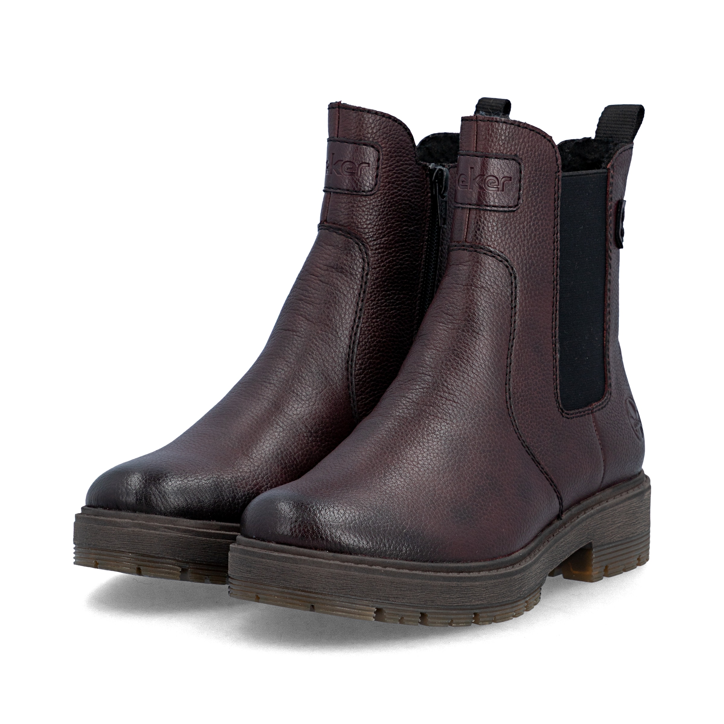 Bottines Rieker en rouge