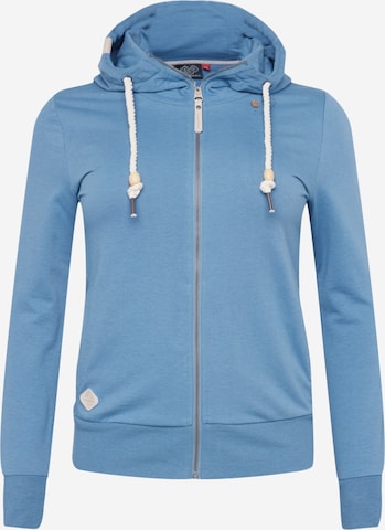Ragwear Plus Bluza rozpinana 'PAYA' w kolorze niebieski: przód
