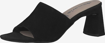 TAMARIS Mules in Black: front