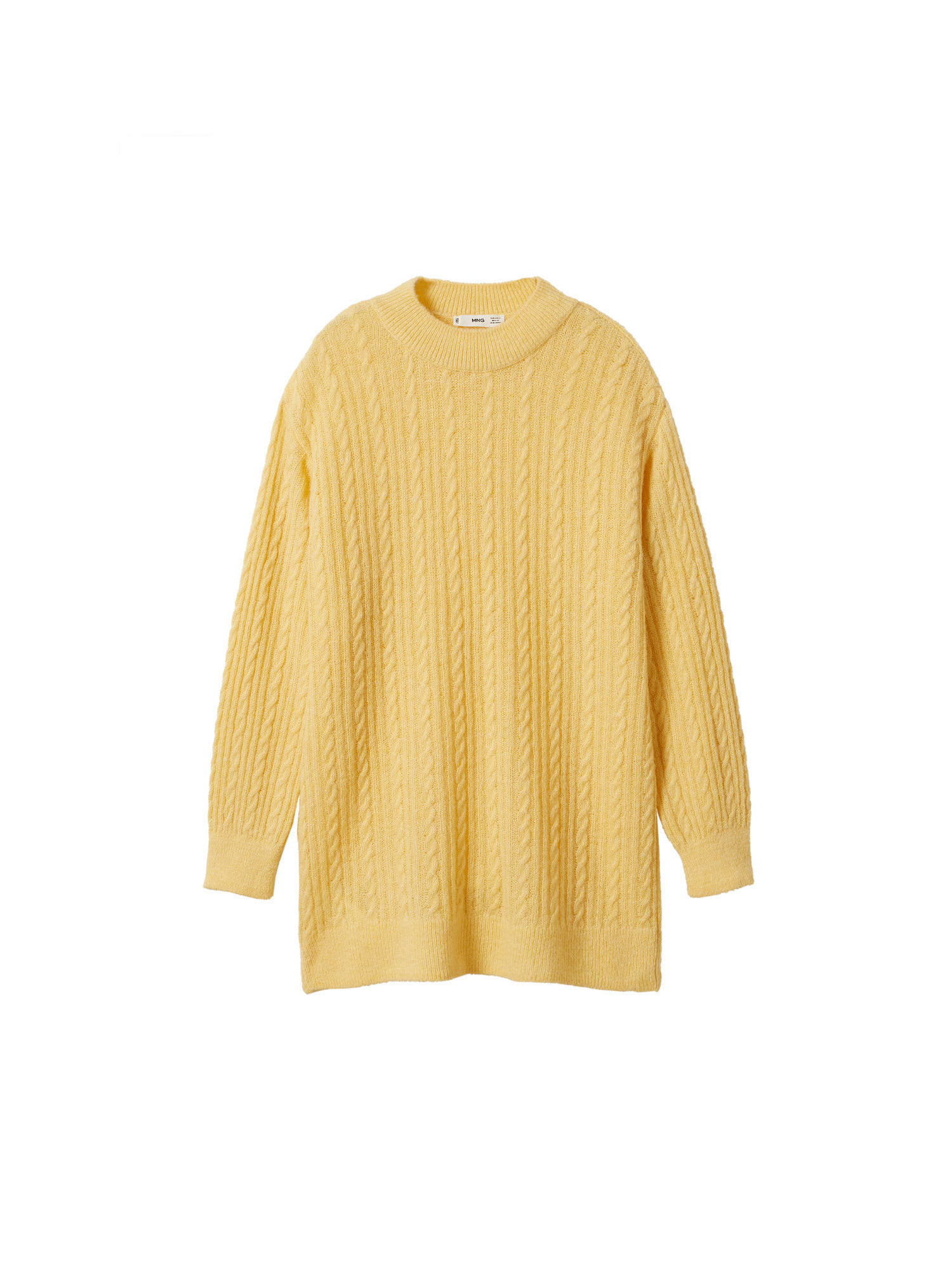 Swetry & dzianina Kobiety MANGO Sweter w kolorze Żółtym 