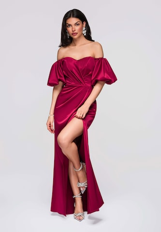 Ombre Evening dress in Red
