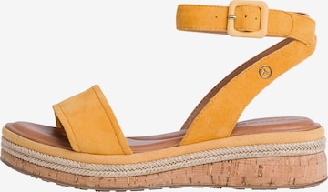 TAMARIS Strap Sandals in Yellow