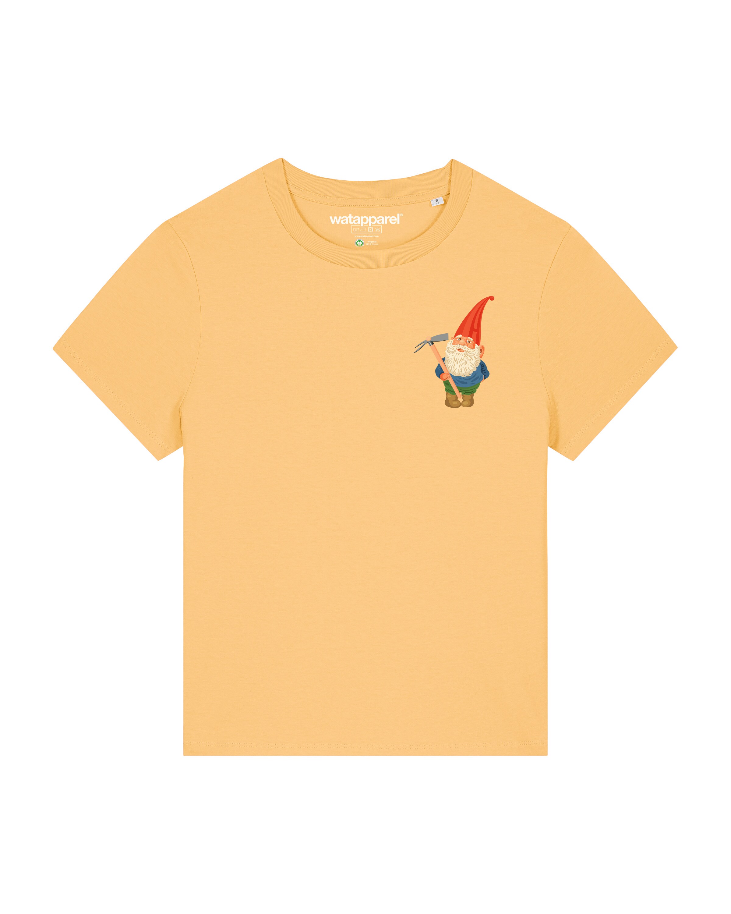 Watapparel Shirt 'Gartenzwerg' in Oranje: voorkant