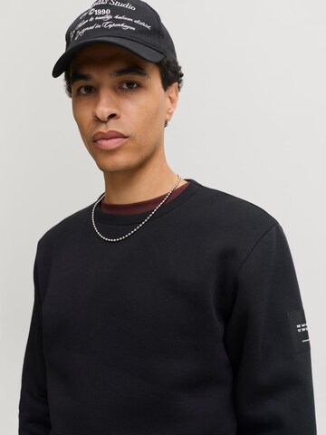 JACK & JONES Sweatshirt 'JJCleveland' in Zwart