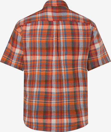 Boston Park Regular fit Button Up Shirt in Orange