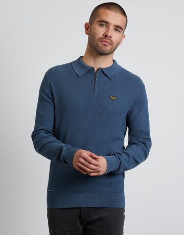 Pull-over 'Bintcliff' Threadbare en bleu : devant