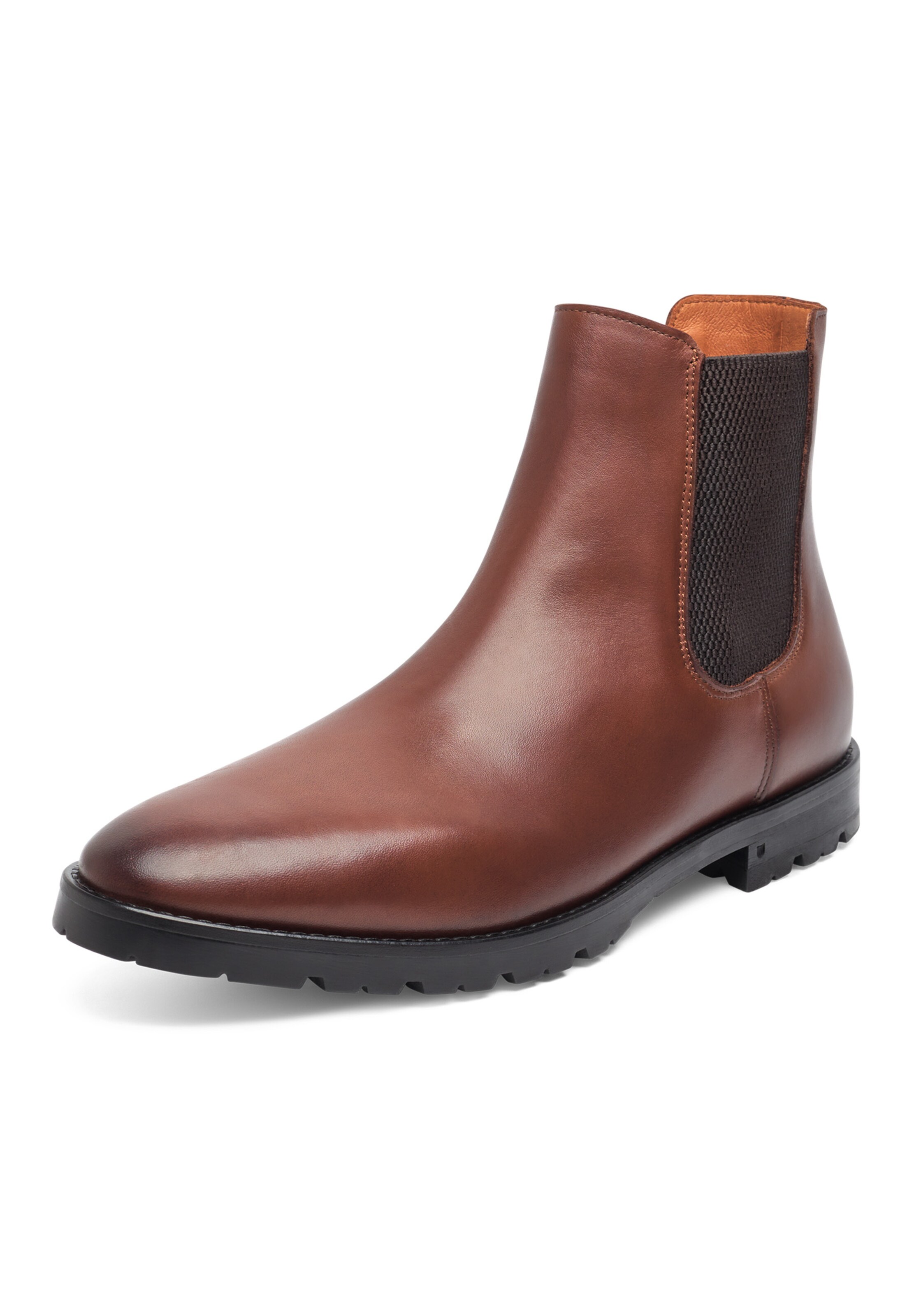 Henry Stevens Chelsea boots 'Wallace' in Bruin: voorkant
