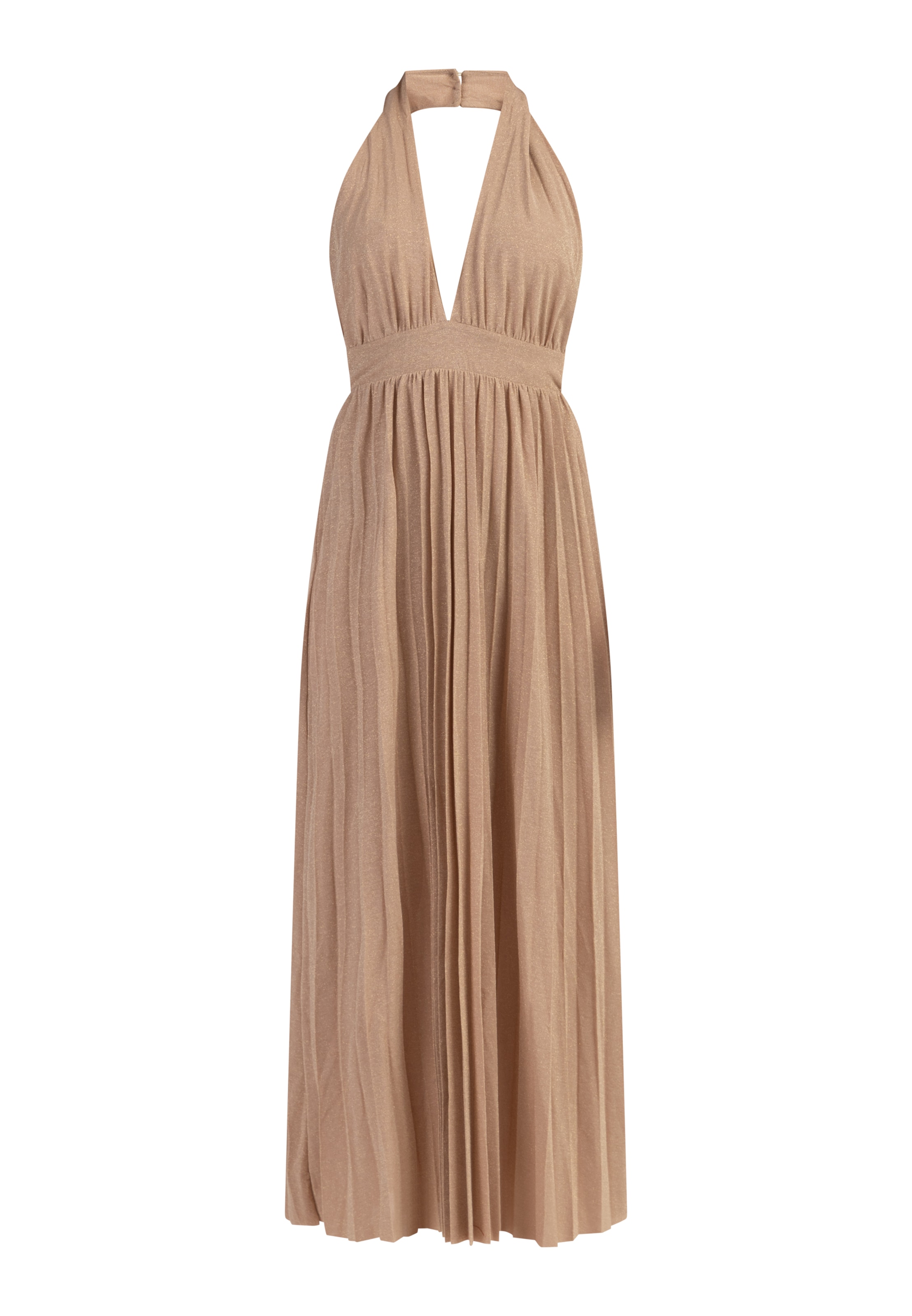 faina Festkjole i beige: forside