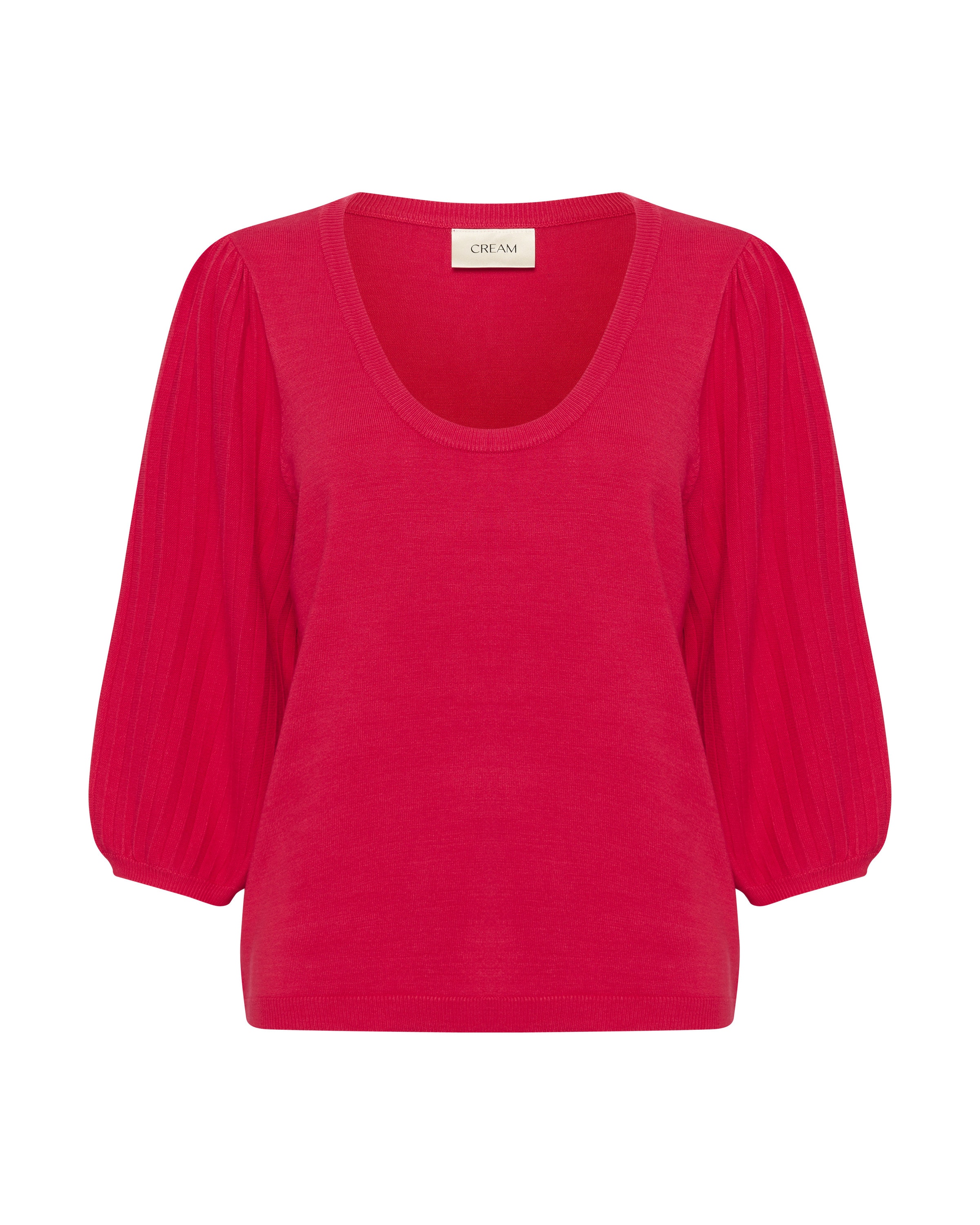 Cream Pulover 'Villea' | rdeča barva: sprednja stran