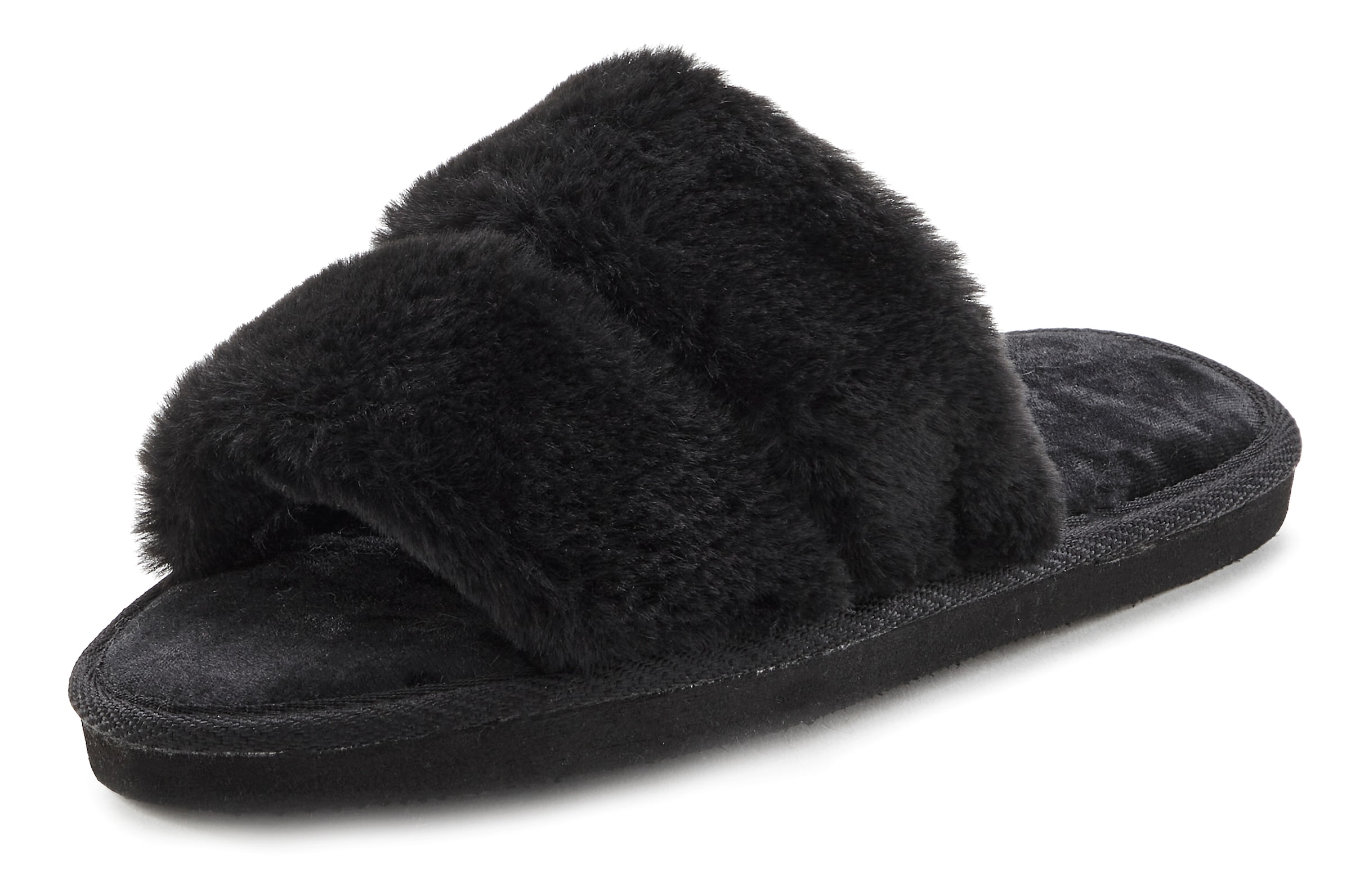 Pantoufle VIVANCE en noir : devant