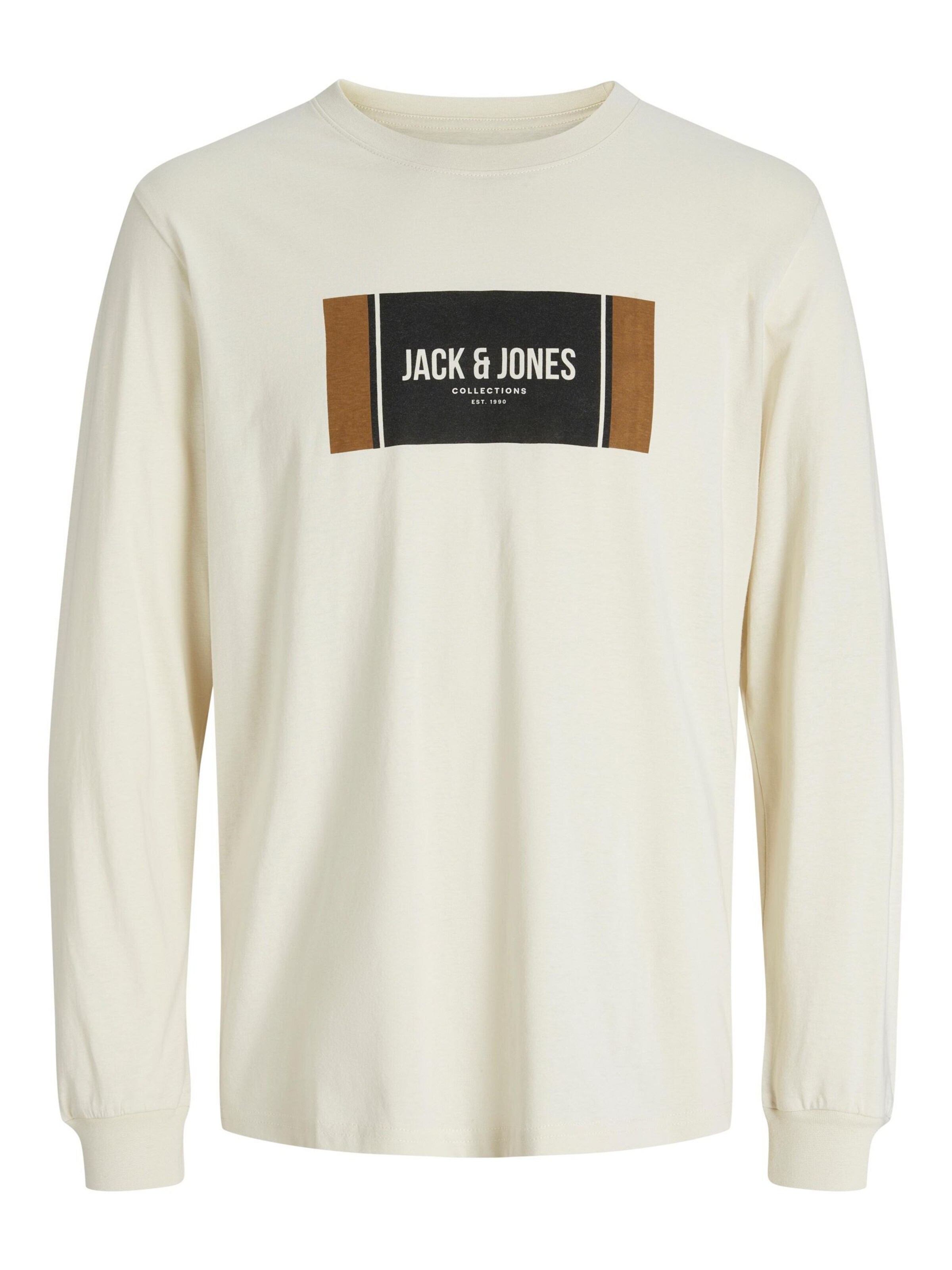 JACK & JONES Bluser & t-shirts 'JJHAYATO' i hvid: forside
