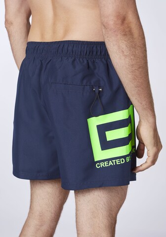 CHIEMSEE Athletic Swim Trunks in Blue