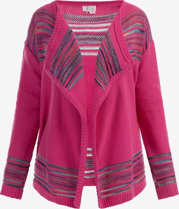 Cardigan IZIA en rose : devant