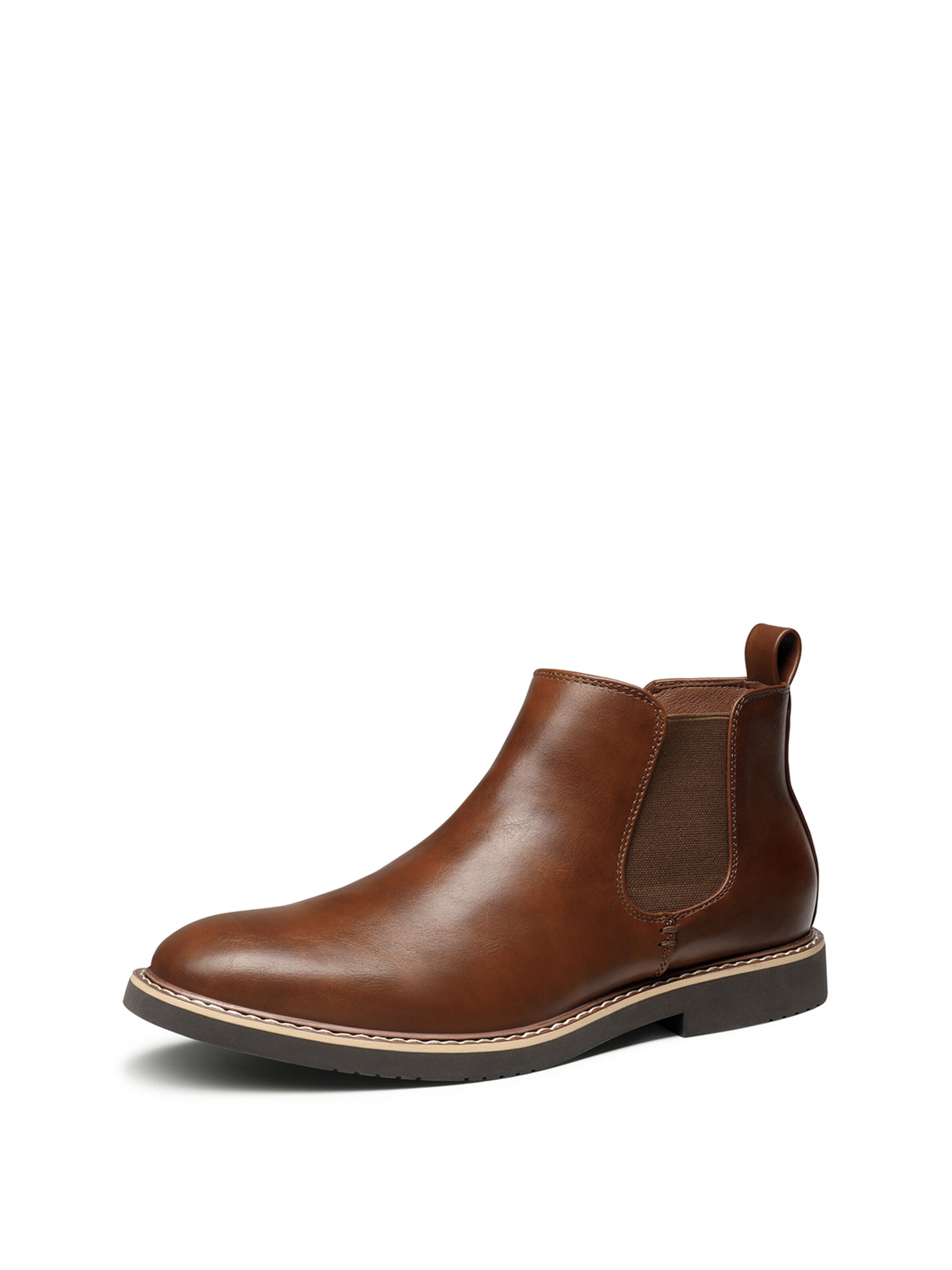 Bruno Marc Chelsea Boots in Brown: front