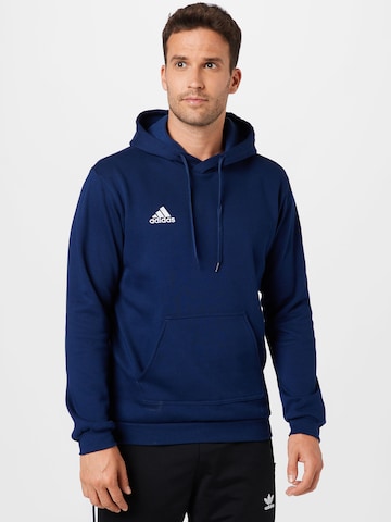 Hanorac sport 'Entrada 22' de la ADIDAS SPORTSWEAR pe albastru: față