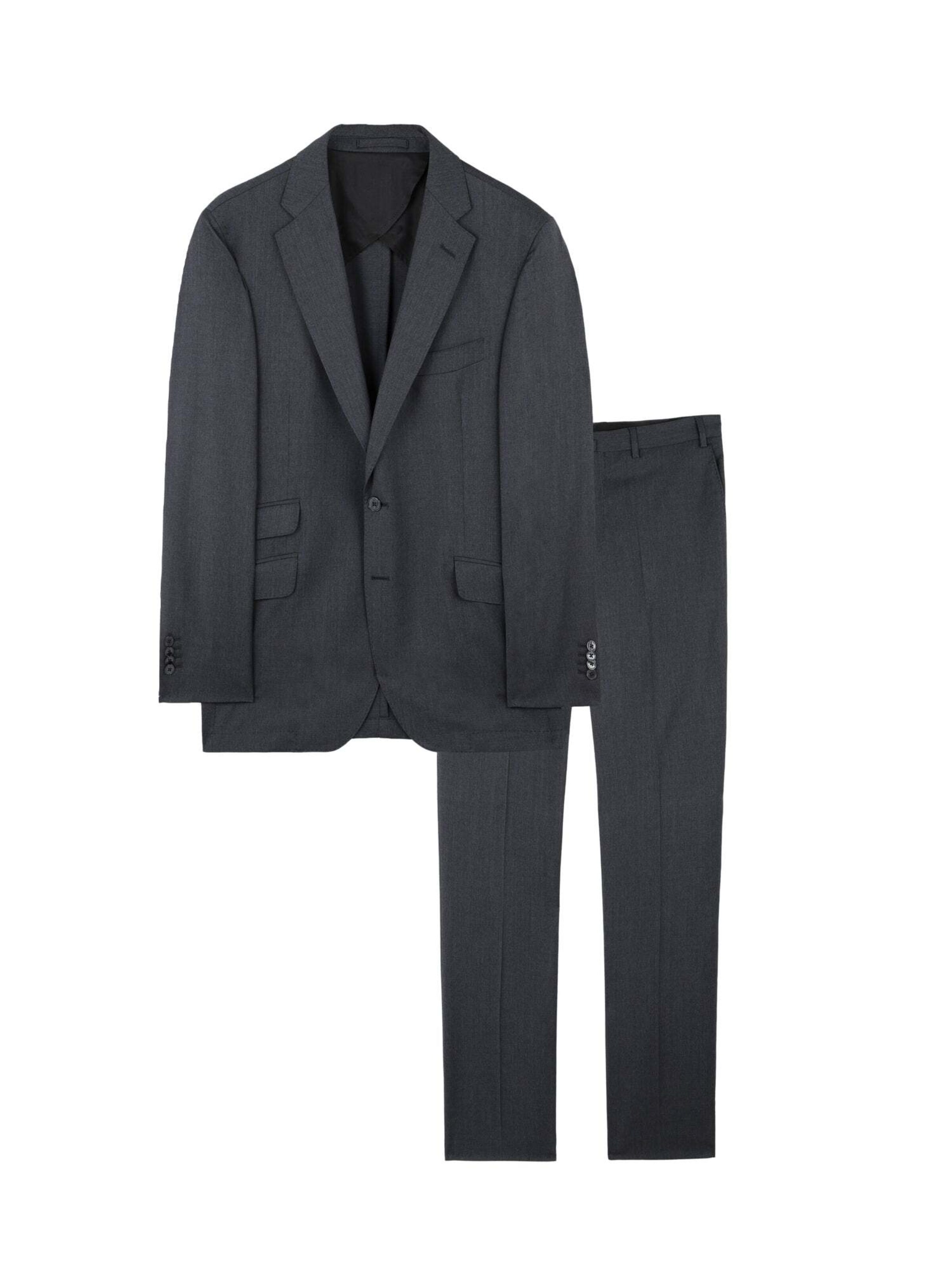 Scalpers Regular Anzug in Grau: Vorderseite