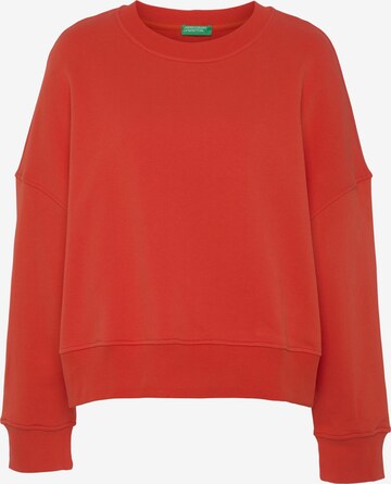 UNITED COLORS OF BENETTON Sweatshirt in Red: front