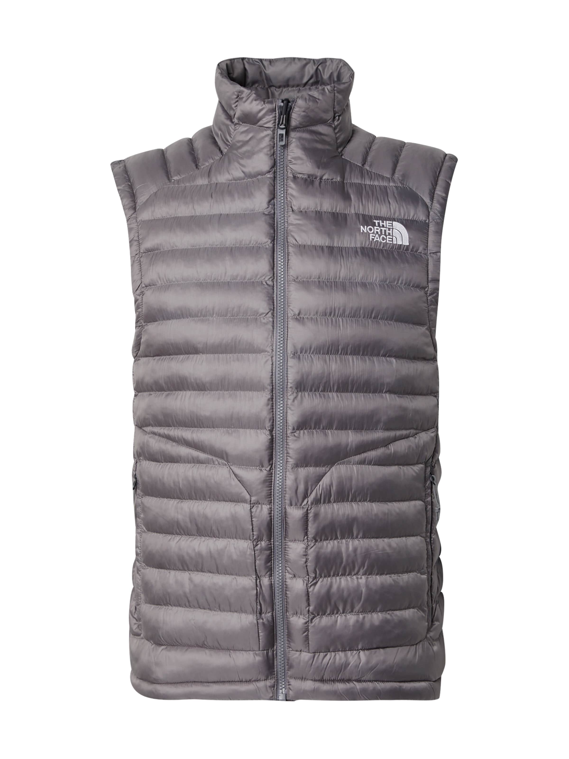 THE NORTH FACE Športen telovnik 'Huila' | siva barva: sprednja stran