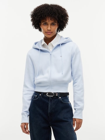 Tommy Jeans Sweatvest in Blauw: voorkant