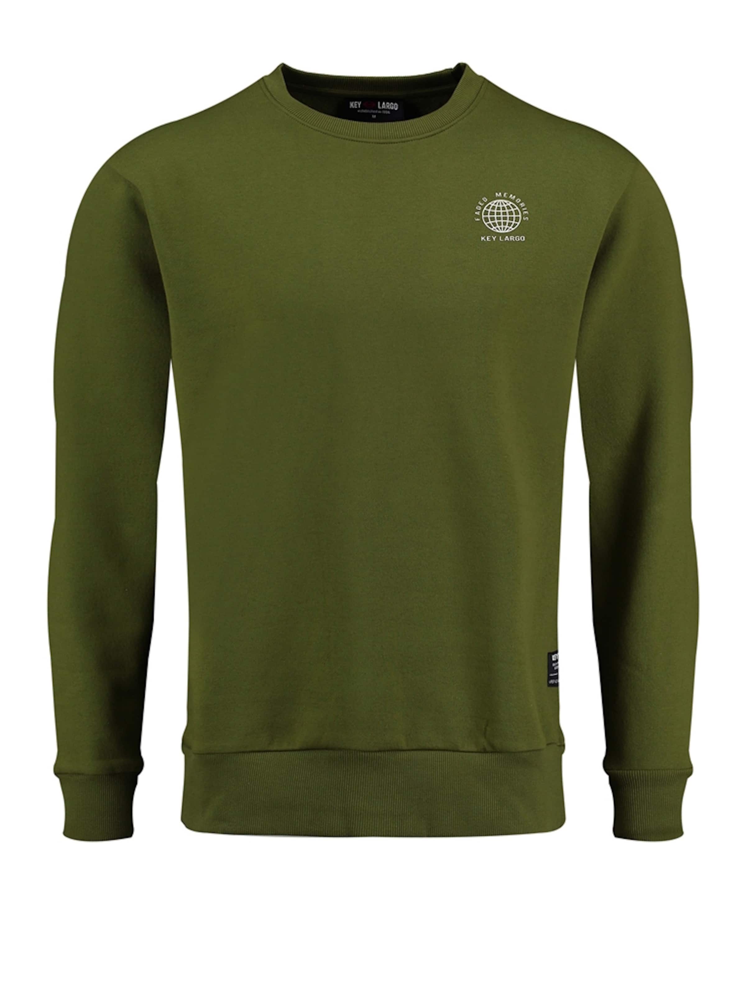 Key Largo Sweatshirt 'Faded Memories' in Dark green, Item view