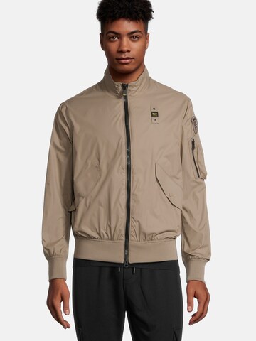 Blauer.USA Tussenjas 'Badger' in Beige: voorkant