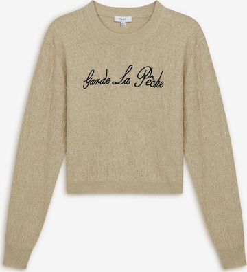 Pull-over Twist en beige : devant