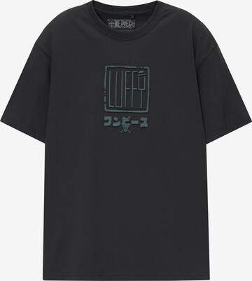 Pull&Bear T-Shirt 'ONE PIECE' in Grau: predná strana