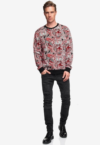 Rusty Neal Sweatshirt 'Red Tiger' in Red