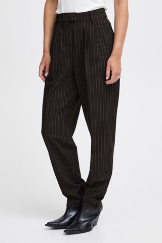 Fransa Regular Pleated Pants 'Callie' in Black: front