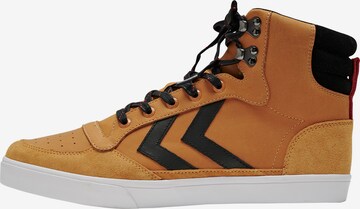 Hummel High-Top Sneakers 'Stadil' in Brown: front