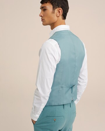 WE Fashion Slim fit Gilet in Blauw
