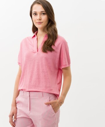 BRAX Shirt 'Clay' in Roze: voorkant