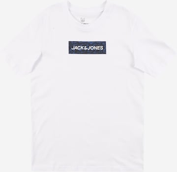 Jack & Jones Junior Tričko – bílá: přední strana