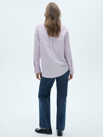 MANGO Bluse 'JOHN' in Pink
