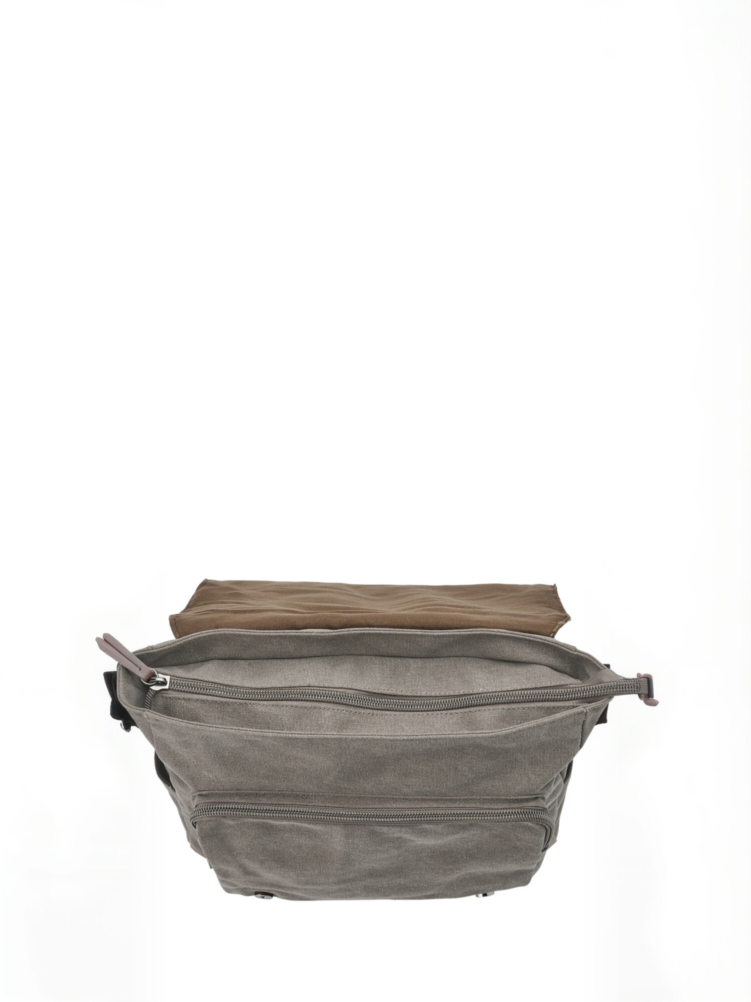 Borsa a tracolla ' Wanderer ' di Trendhim in grigio: superiore